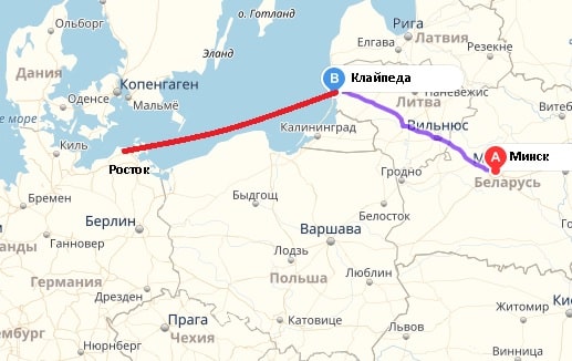 Паром Клайпеда-Росток. объезд Польши.